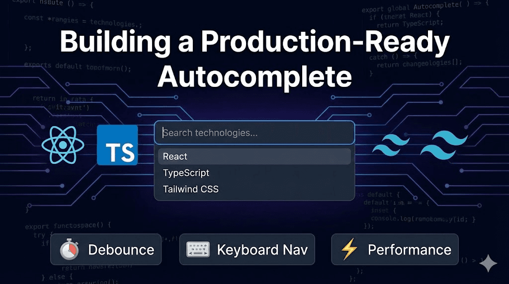 Building a Production-Ready Autocomplete Search Component in React