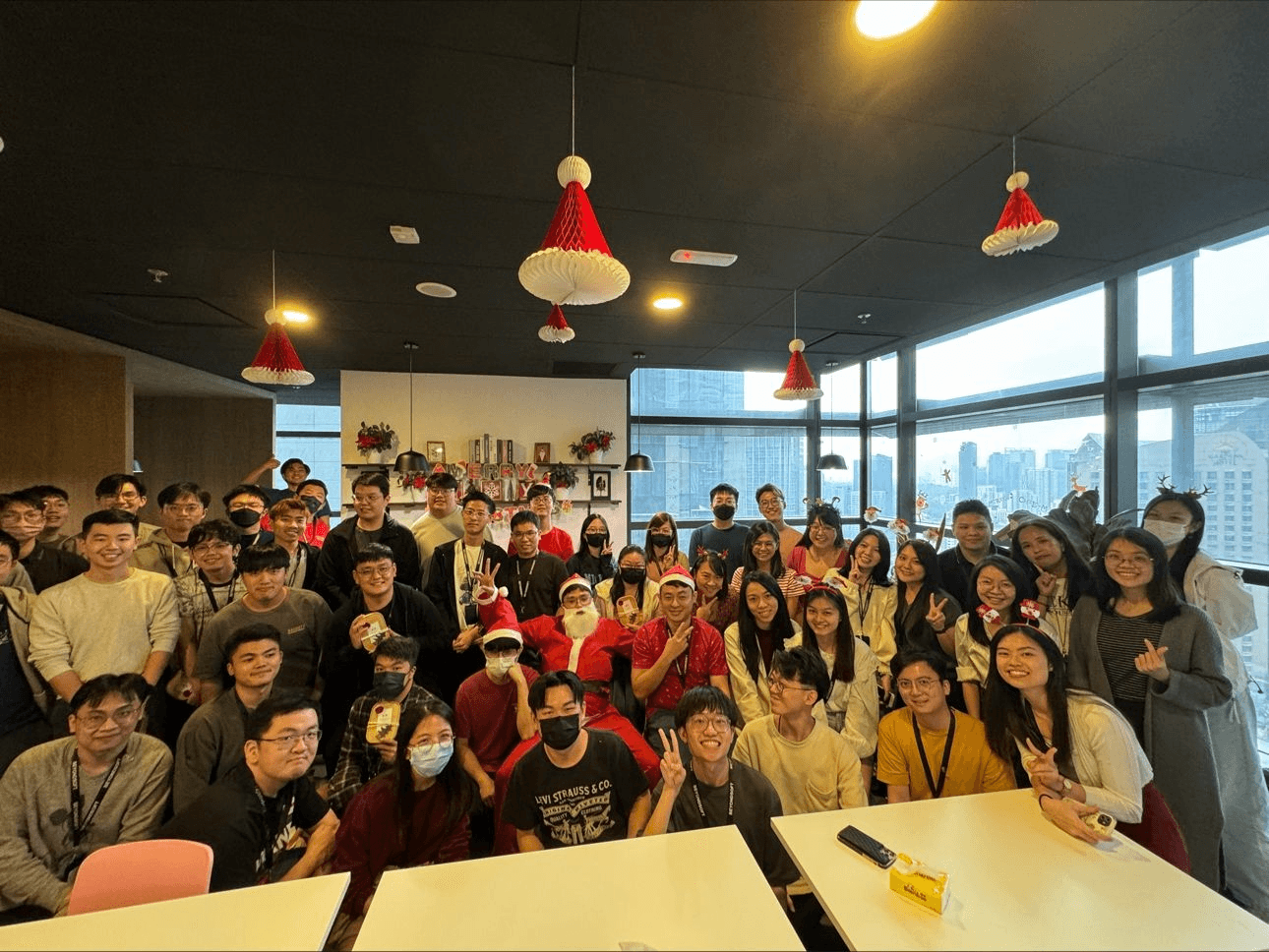 Group photo with the entire team at Beyondsoft