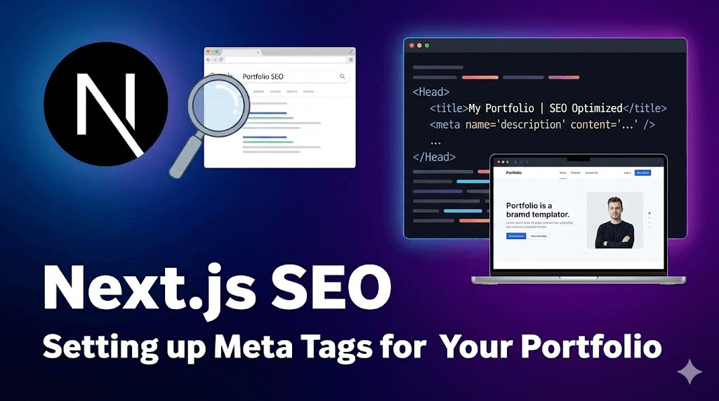 Next.js SEO: Setting up meta tags for SEO of my portfolio website